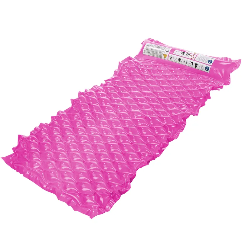Billig Jilong Wave Mat Pink 218x88cm Schwimmmatte Luftmatratze Strandmatte Poolliege Wasserliege