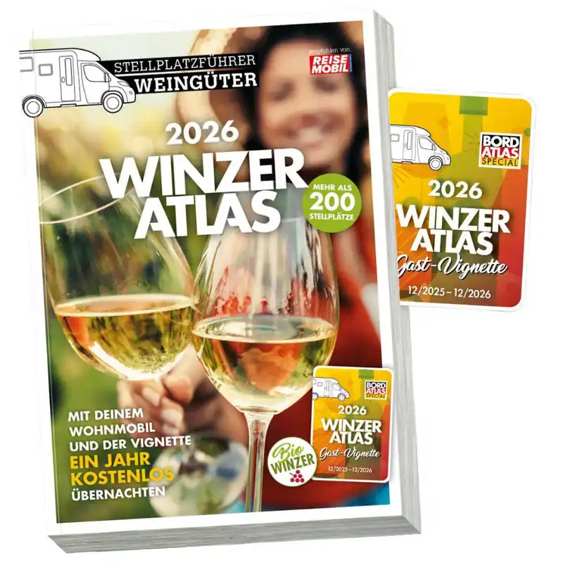 Geprüft Reisemobil Stellplatzführer Winzeratlas 2026
