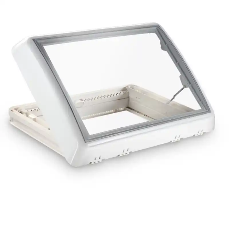 Begrenztes Angebot Dometic Midi Heki FL Kurbel mit Zwangsbelüftung, weiß (700 x 500 mm)