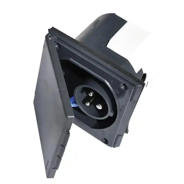 Zertifiziert ABL CEE Einspeisungsstecker 104 x 104 mm - grau