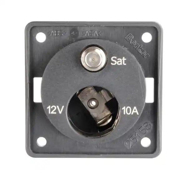 Top-Angebot Berker Integro Steckdose 12 V + SAT, anthrazit matt