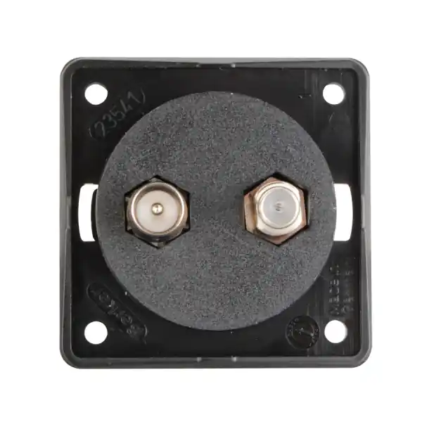 Neue Kollektion Berker Integro Antennensteckdose TV/SAT, schwarz matt