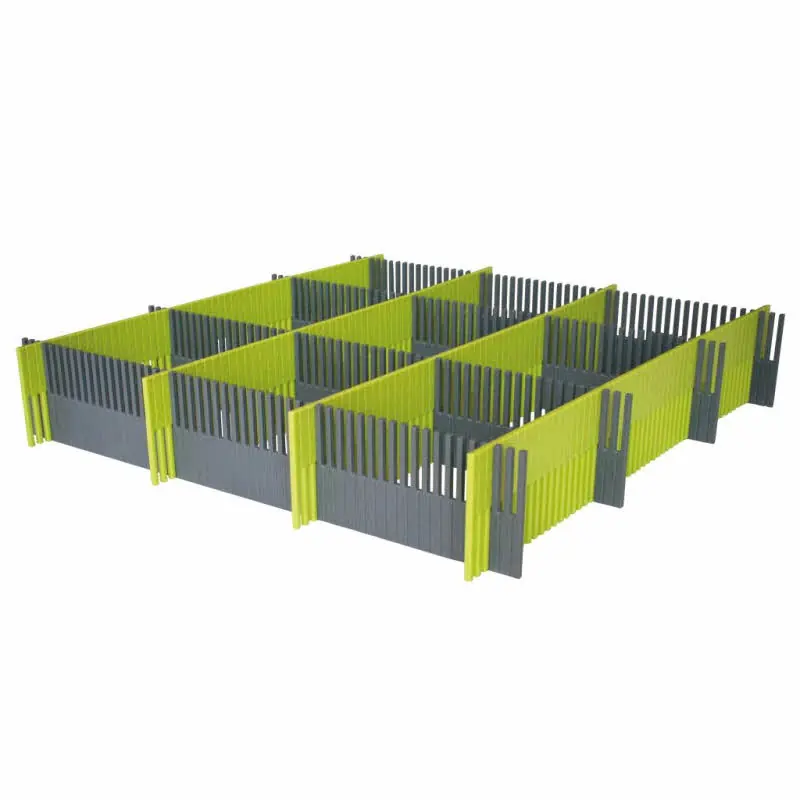 Super-Preis Purvario Stauleiste für Schubladen 8er-Set, steingrau/limonengrün