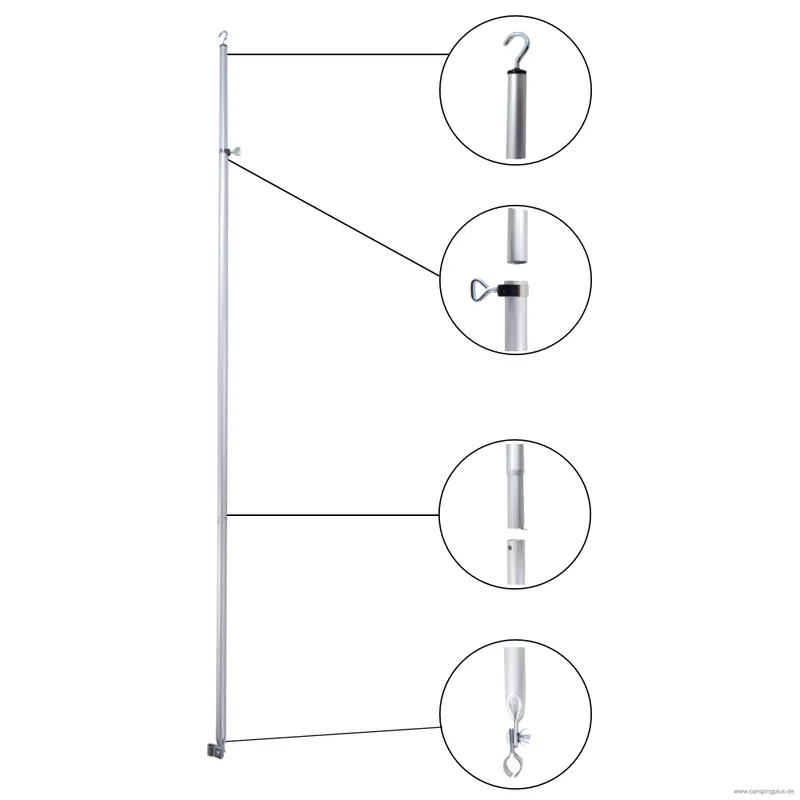 Sale Alu Dachhakenstange 28 mm, 170-260 cm