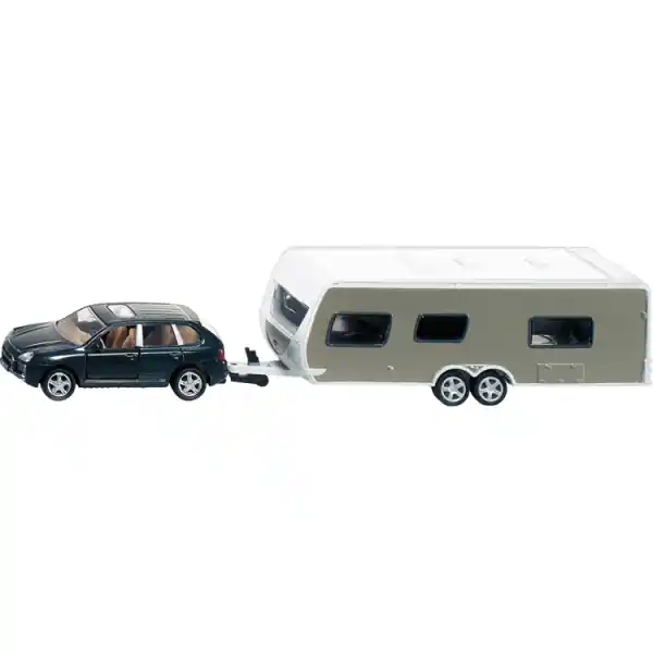 Neuheit Geländewagen mit Wohnwagen, 22cm