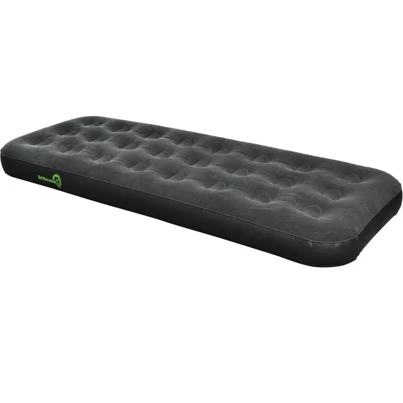 Schneller Versand Happy People Velours-Luftbett Single schwarz 191 x 73 x 22 cm
