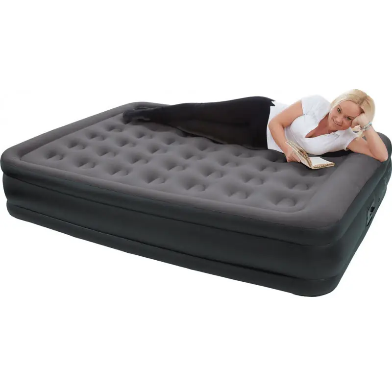 Happy People Luftbett Double mit integrierter 230-Volt-Pumpe, anthrazit Meistverkauft