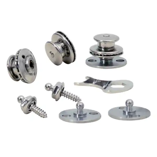 Hindermann LOXX Druckknopf Set, 5 Stück schraub-und klebbar Online Kaufen