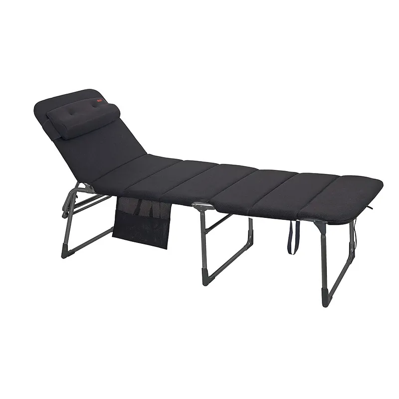 Sonderangebot Crespo Dreibeinliege Air-Deluxe Alu, schwarz