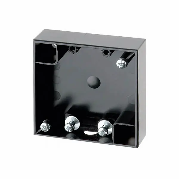 Neu Im Sortiment Berker Aufbaugehäuse flach mit Zugentlastung, 59,5 x 59,5 x 16 mm, anthrazit