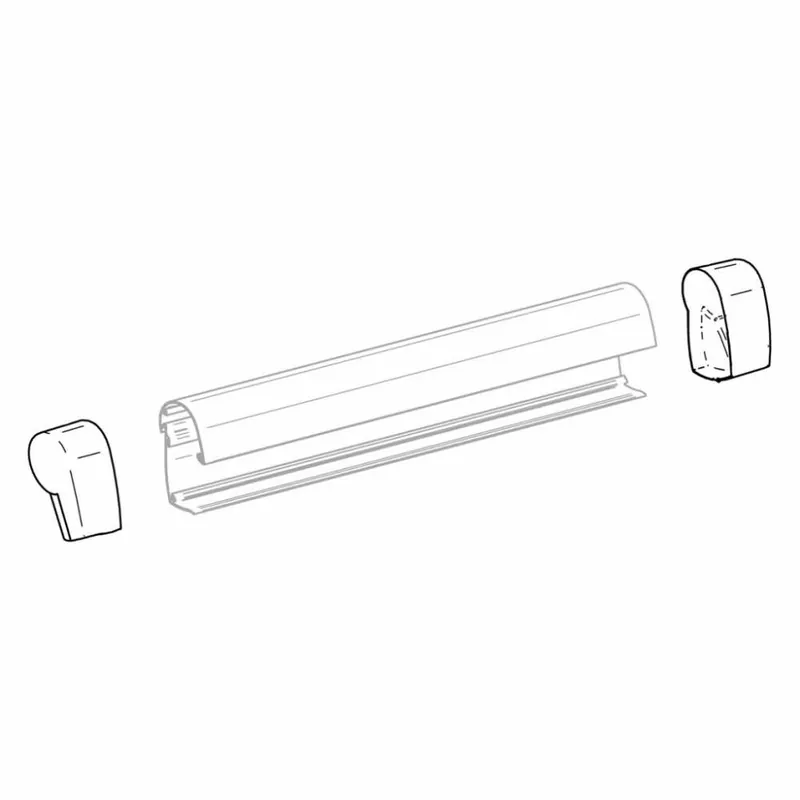 Abverkauf Endkappen links-rechts anthrazit für Omnistor 5102 (Nr. 1500602702)