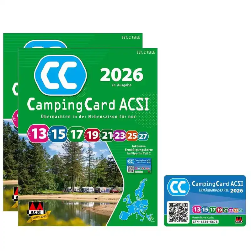 Preisknaller ACSI CampingCard 2026