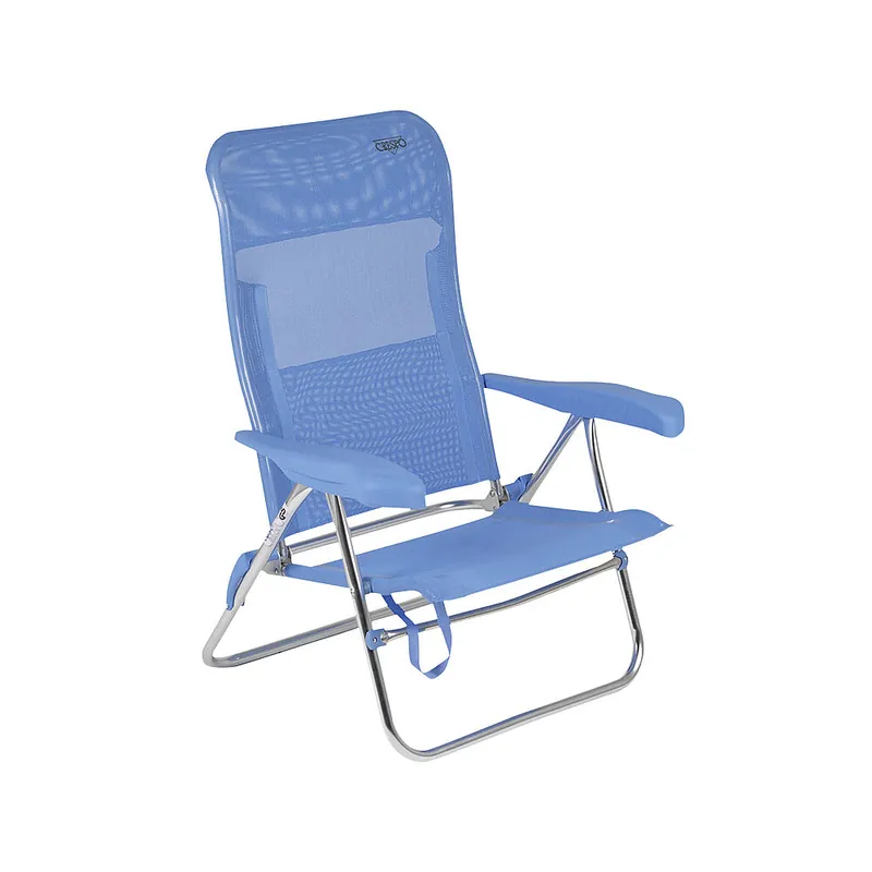 Zertifiziert Crespo Strandstuhl Beach Chair blau