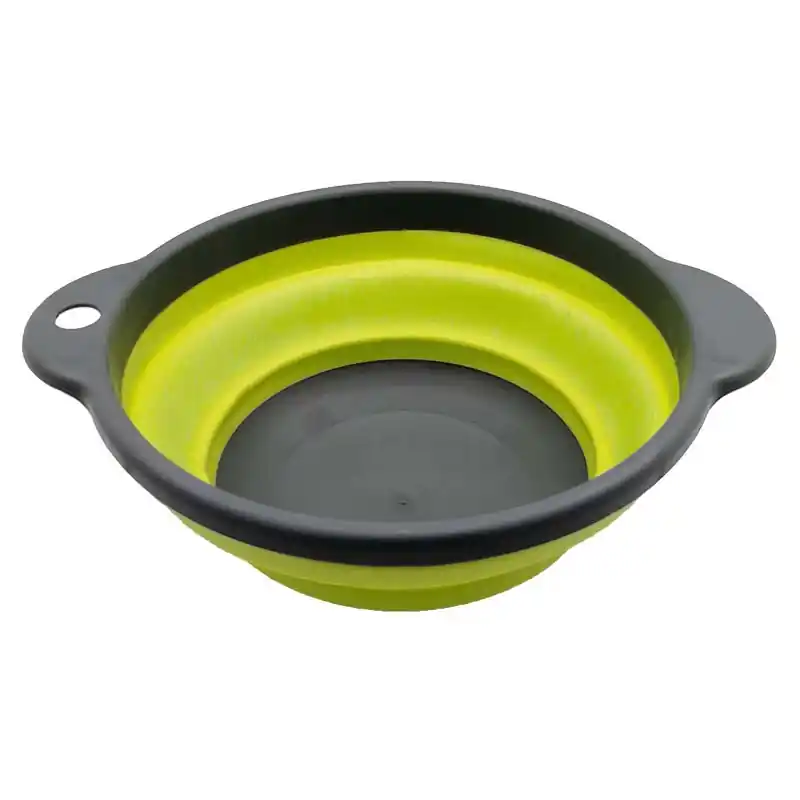 Camp4 faltbare Schüssel grau/lime, 20 cm Preisreduziert