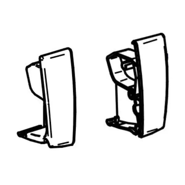 Versand Am Gleichen Tag Thule Frontblendenendkappen anthrazit Omnistor 4900 (Nr. 1500602953)