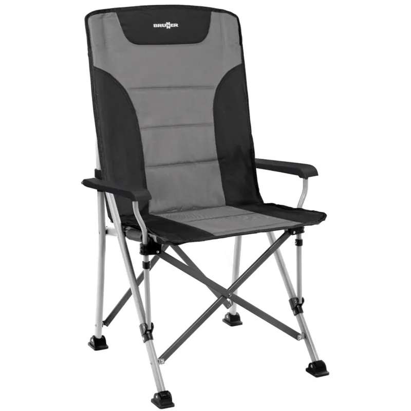Billig Brunner Faltstuhl Raptor Highback, grau-schwarz