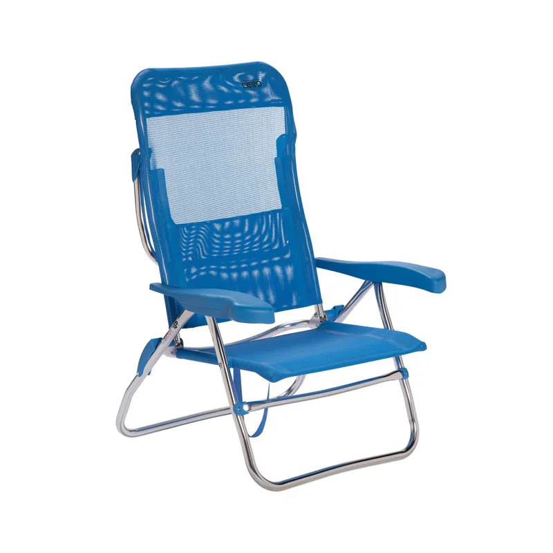 Crespo Strandstuhl AL/223 7-fach verstellbar blau Must-Have