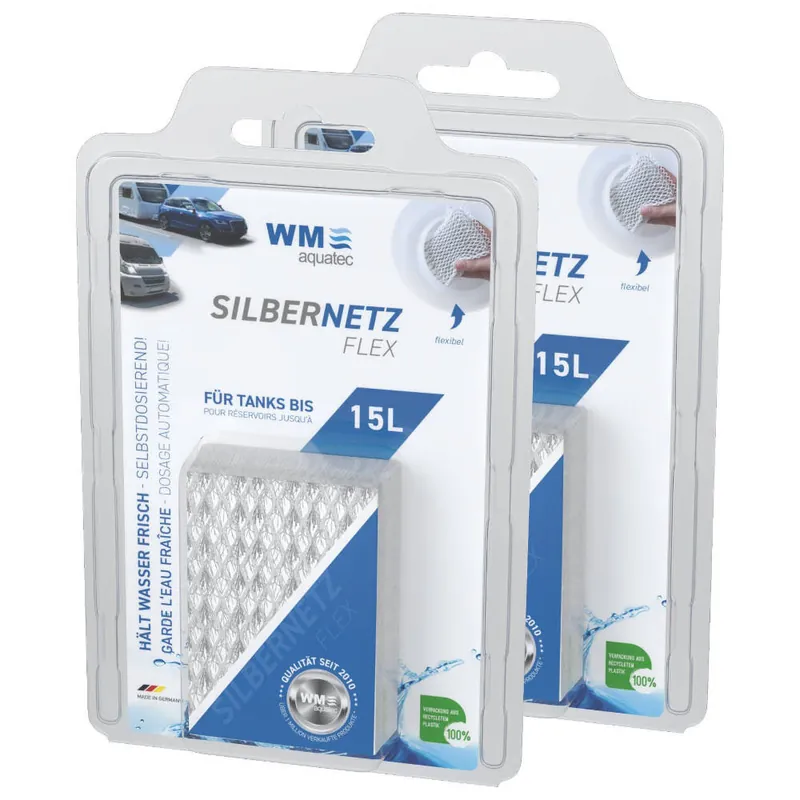 WM aquatec Silbernetz flex für Wasserkonservierung 2er Set - Tankinhalt 15 Ltr. Bestseller
