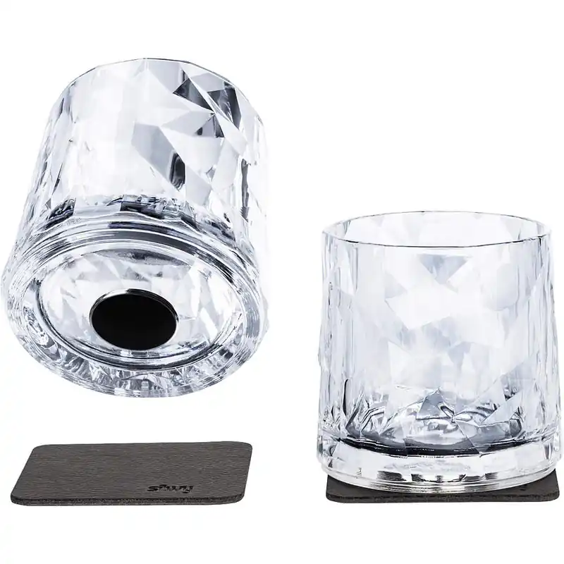 Preis Gesenkt Silwy Magnet-Kunststoffgläser Whiskey 250 ml, 2er-Set, transparent