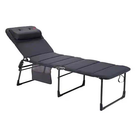 Bestseller Crespo Dreibeinliege Air-Deluxe Alu, grau
