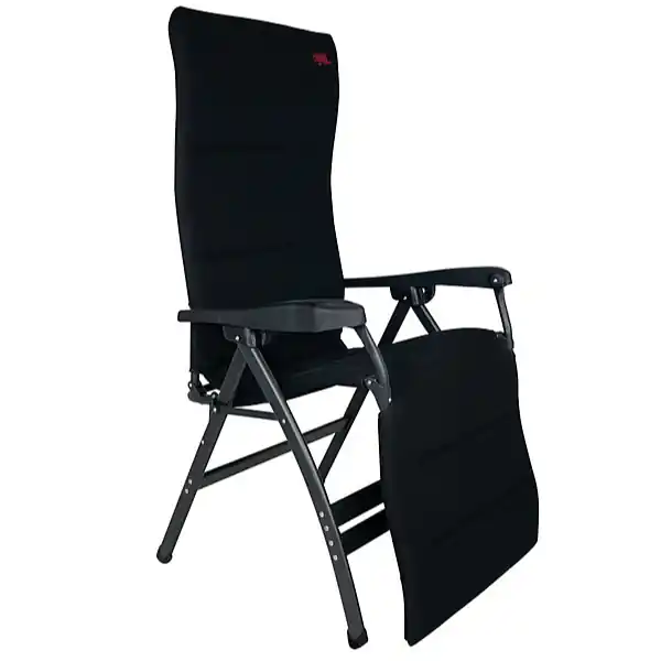 Crespo Liegestuhl Air-Deluxe Alu, schwarz Mega-Angebot