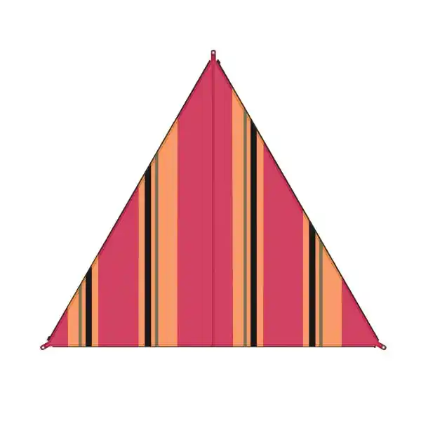 Bent Sonnensegel Zip Canvas Oriental stripe cherry Markenprodukt