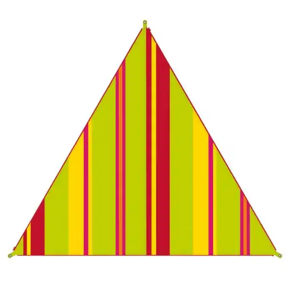 Bent Sonnensegel Zip Canvas Caribbean stripe lime punch Garantierte Lieferung