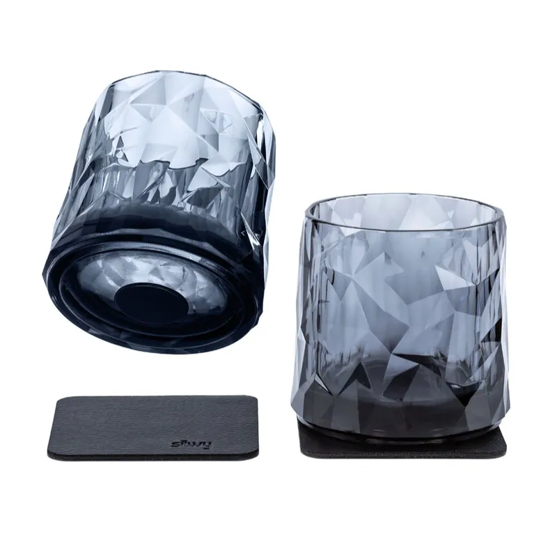 Silwy Magnet-Kunststoffgläser Whisky 250 ml, 2er-Set, rauchgrau Letzte Chance