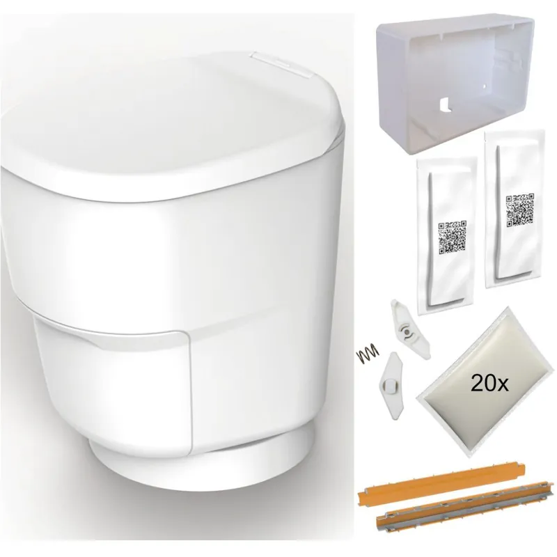 Neu Im Sortiment Clesana Toilette C1 mit Rundsockel - Komplettset