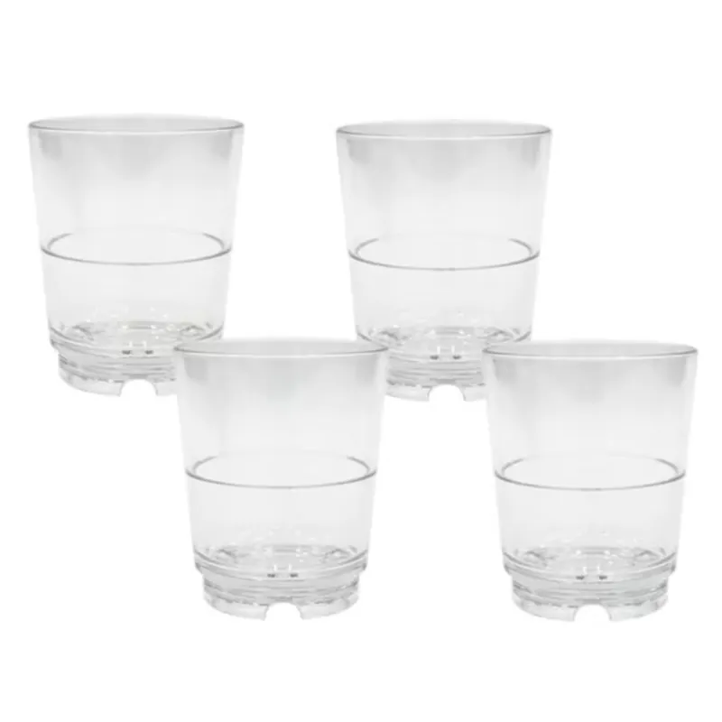 Zertifiziert Via Mondo Wasserglas Macha 300 ml, 4er Set