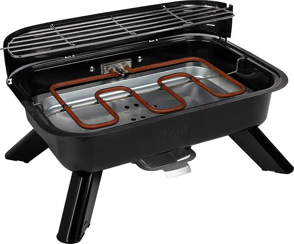 Princess Hybridgrill Elektro- und Holzkohlegrill Knallerangebot