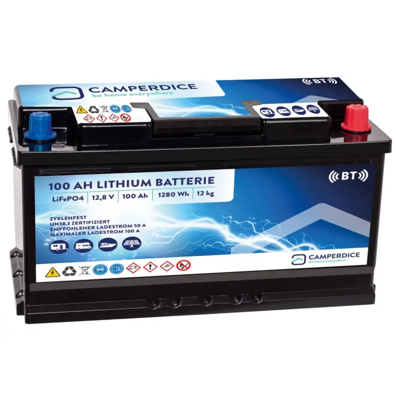 Top-Angebot Camperdice LiFePO4 Lithium Batterie 100 Ah