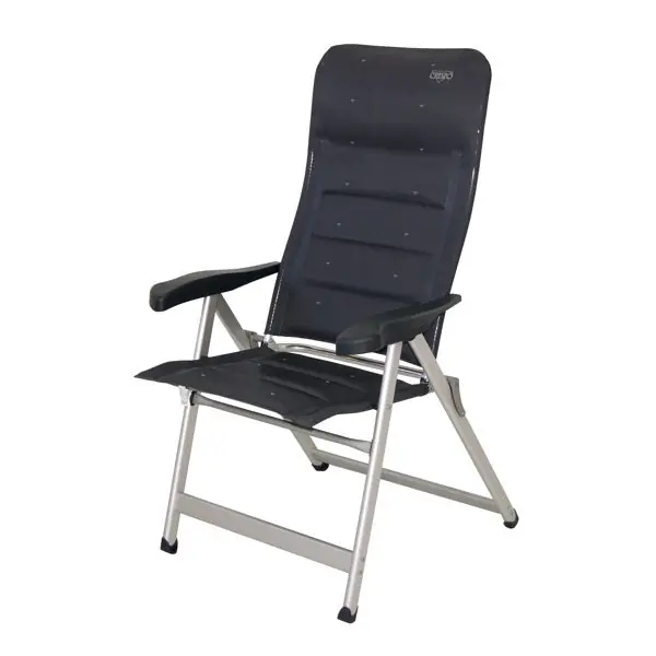 Crespo Klappsessel DELUXE anthrazit, gepolstert B-Ware Top-Preis