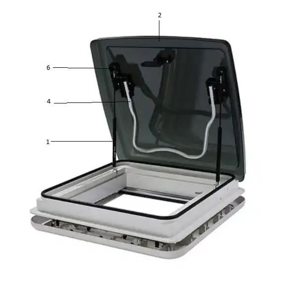 Angebot Quipon Gasfeder zu Dachhaube SKY 40 x 40