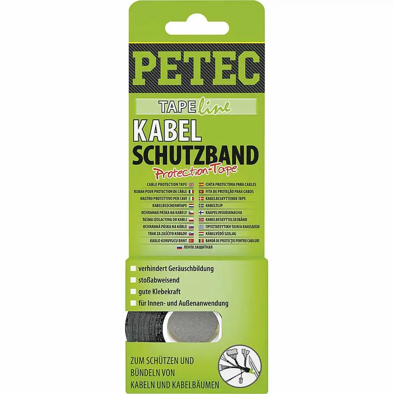 Geprüft Petec Kabelschutzband Protection-Tape 19 mm x 10 m