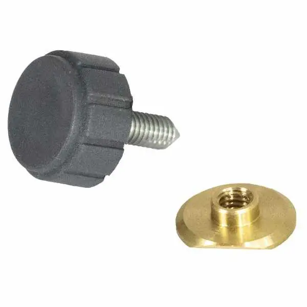 Crespo Rändelschraube mit Mutter (4 Stück) dunkelgrau (Nr. SET/245-4-84) Abverkauf