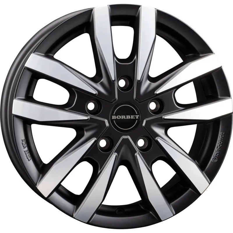 Billig Borbet Alufelge CW5, Ducato, black polished matt, Light Chassis