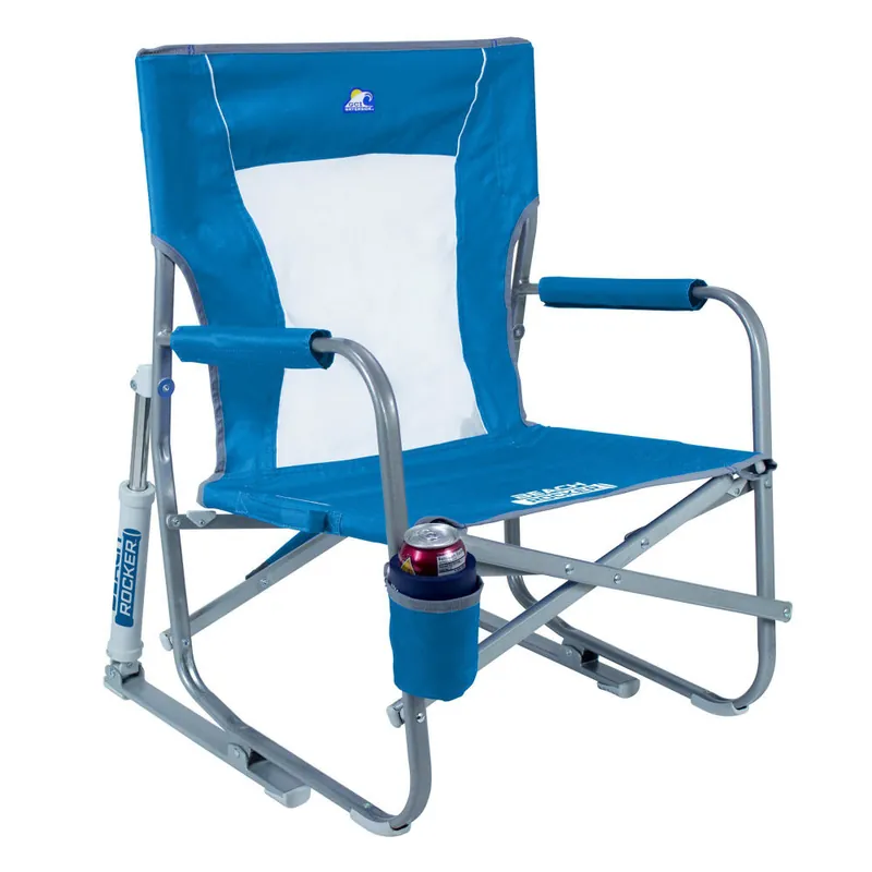 Schnäppchen GCI Outdoor Schaukelstuhl Beach Rocker blau