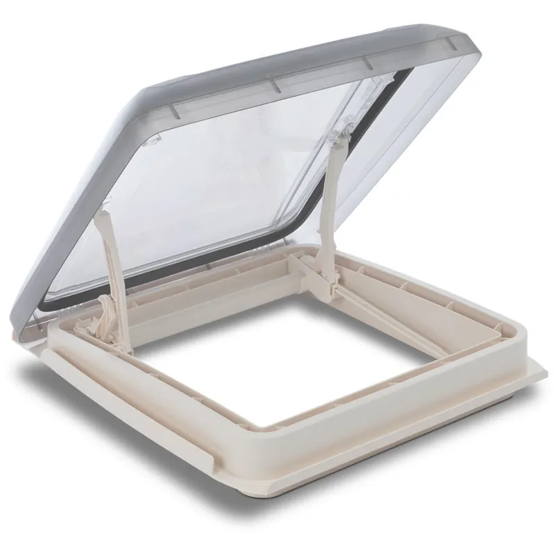 MPK Dachhaube VisionStar M LED, 400 x 400 mm, Dachstärke 55-90 mm cremeweiß Markenprodukt