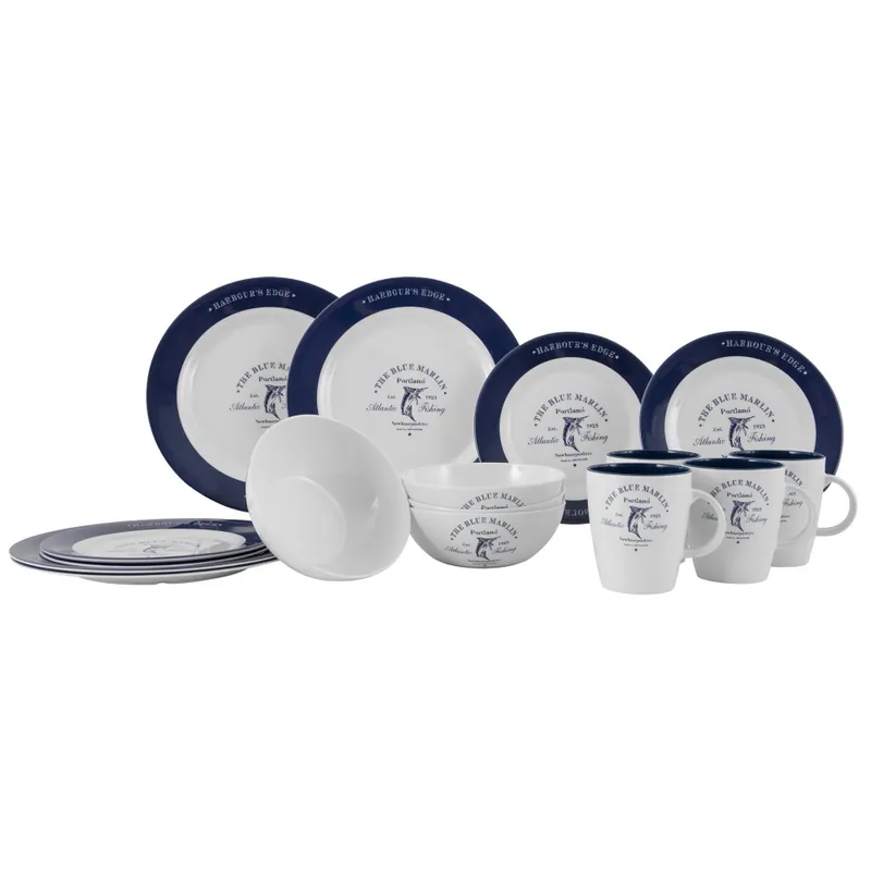 Gimex Geschirrset Blue Marlin, 16-teilig Saisonangebot