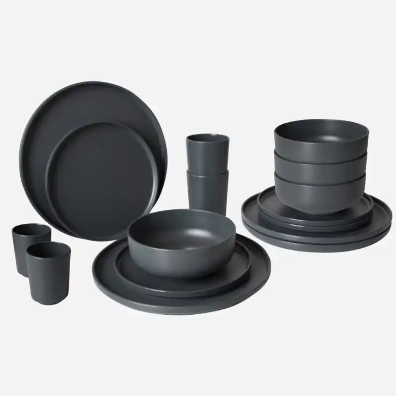 bo-camp Geschirrset Industrial Patom 16-teilig, anthrazit Markenprodukt