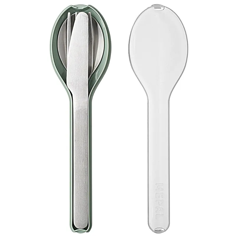 Markenware Mepal Besteckset Ellipse 3-teilig, nordic sage