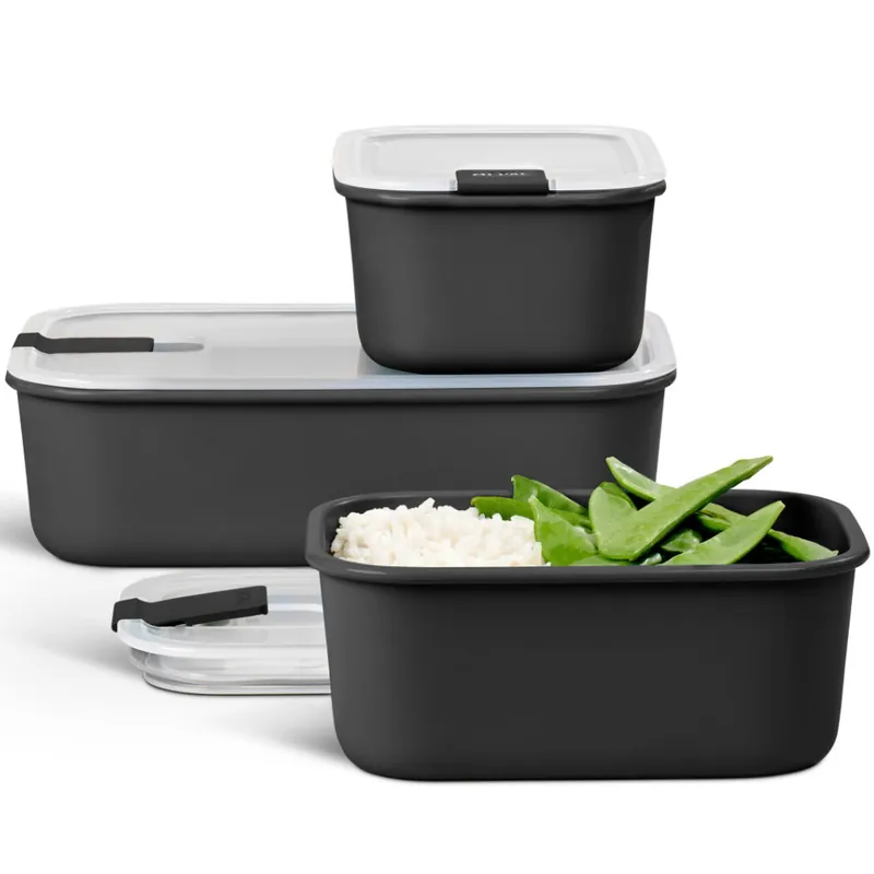 Direktkauf Mepal Vorratsdosenset EasyClip 3-teilig (2x 700 ml + 1500 ml), nordic black