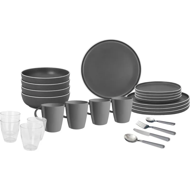 Brunner Geschirrset All Inclusive Dolomit, grau Sichere Zahlung