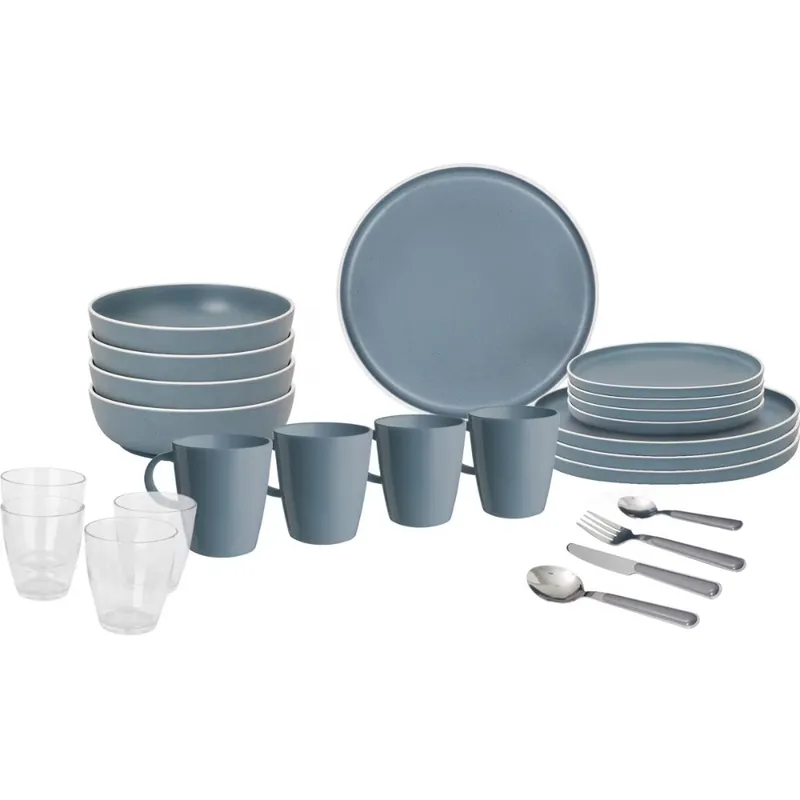 Abverkauf Brunner Geschirrset All Inclusive Dolomit, blau