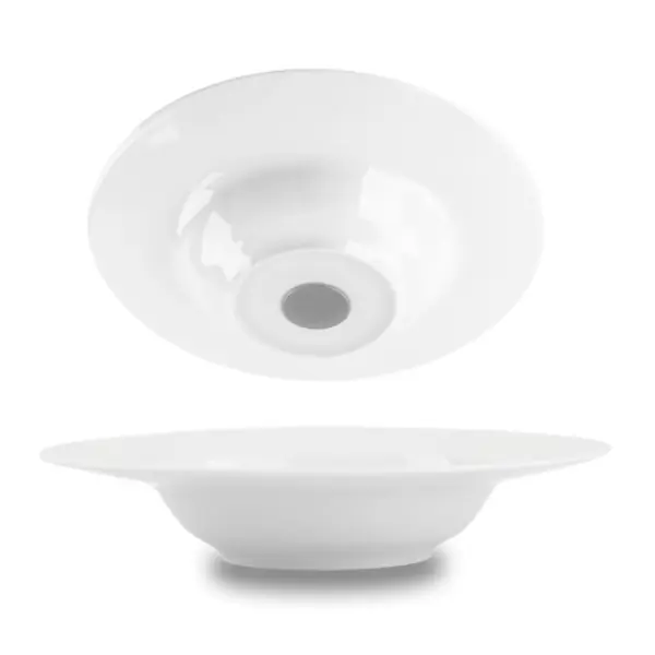 Knallerangebot Silwy Porzellan Magnet-Gourmet-Teller weiß, 2 Stück