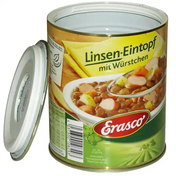 Dosensafe Erasco Linsen-Eintopf Echt