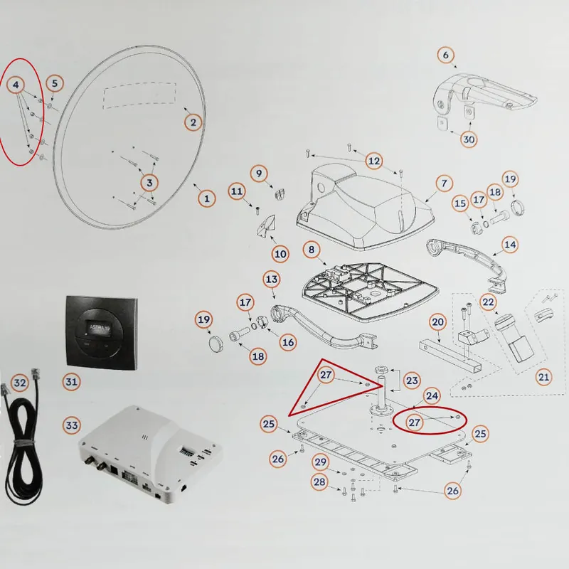 Abverkauf Teleco Muttern M6 selbstsichernd für Telesat BT 65/85 (Nr. 803684)