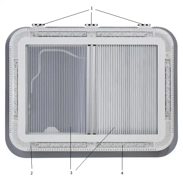 Quipon Rollosatz zu Dachhaube SKY 70 x 50 Neue Ware