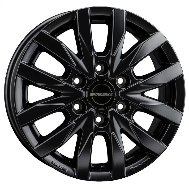 Neuheit Borbet Alufelge CW6, 16 Zoll Front/Heck/black matt